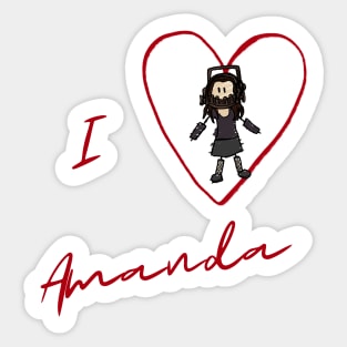 I Heart Amanda Sticker